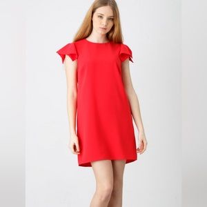 Elisabetta Franchi Coral Mini Dress, Size 40